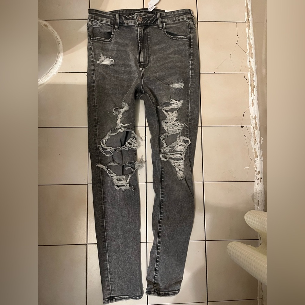 American Eagle Grey Jeans (Jeggings)